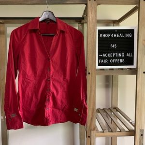 Express Button Down Blouse ✵ Express Collared